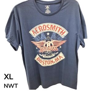 Aerosmith Blue Graphic Concert T-Shirt, XL - NWT